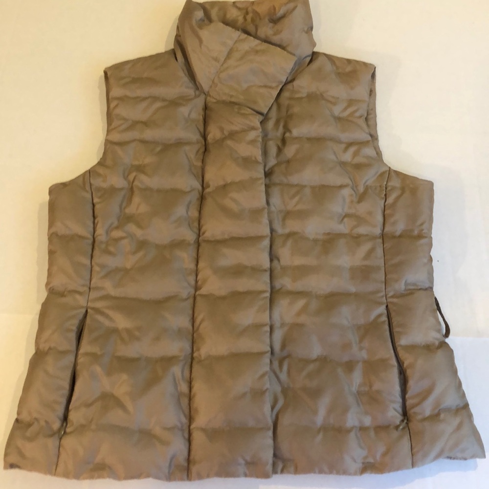 Khakhi/Goldish insulated vest by Talbots